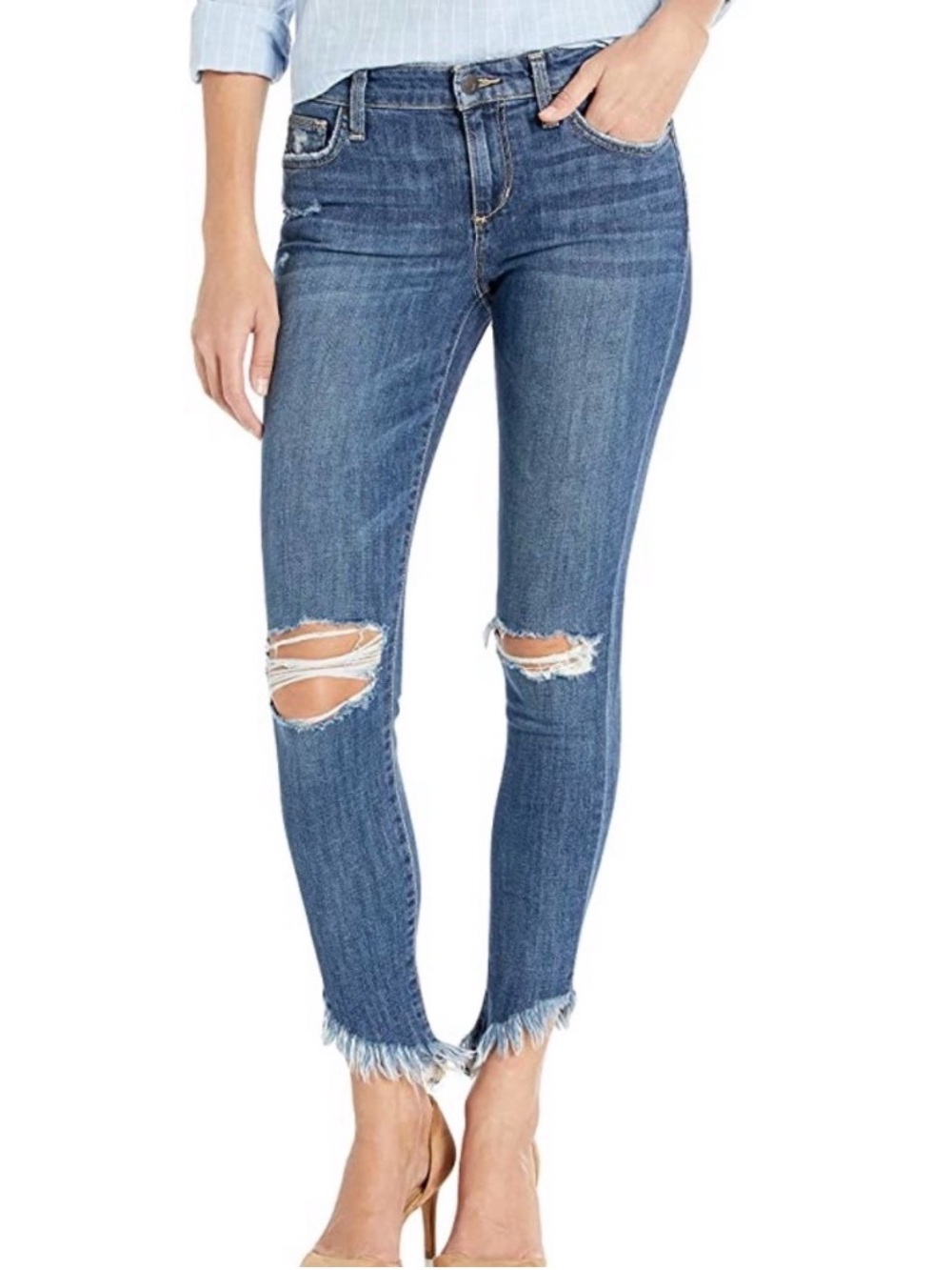 Joe's Jeans The Icon Diagonal Hem Skinny Fit Jeans- Brand New With Tags